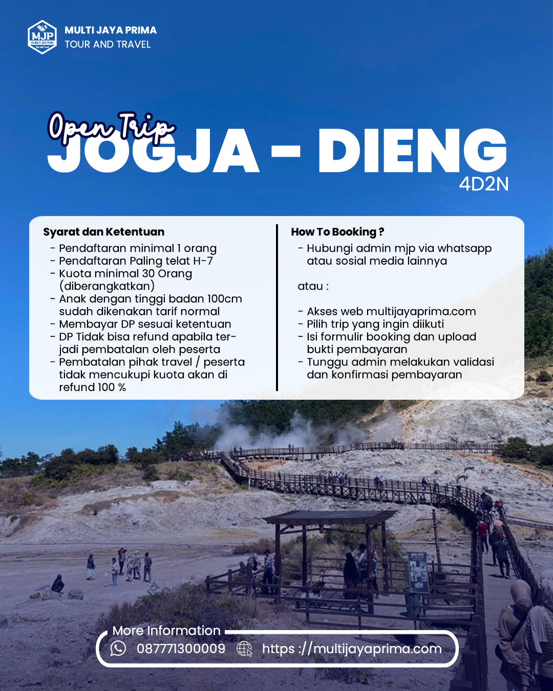 [OPEN TRIP] Jelajah 2 Dunia: Dinginnya Dieng, Istimewanya Jogja! (4D2N)